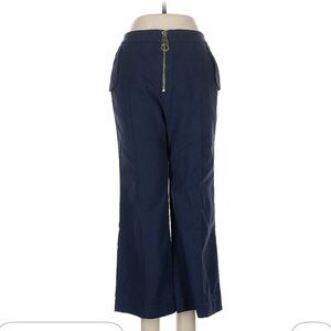 Tanya Taylor navy Pants with Gold Zipper